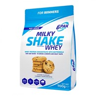 6PAK Milky Shake Whey, Příchuť cookies - 700 g