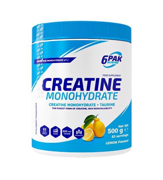 6PAK Monohydrat kreatyny cytrynowy - 500 g