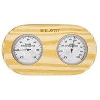 Bilovit Sosnowy termometr z higrometrem do sauny - do 120 stopni Celsjusza