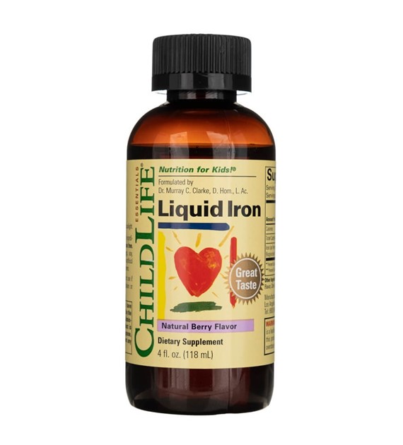 ChildLife Liquid Iron, Natural Berry Flavor - 118 ml