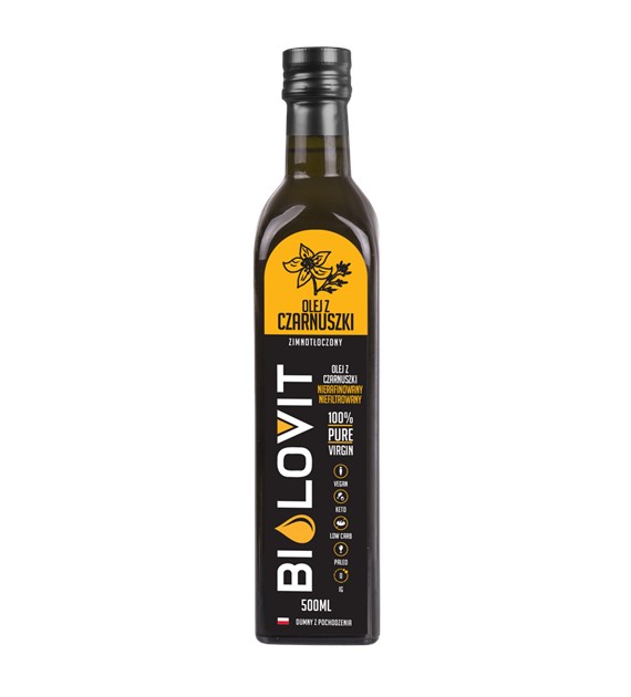Bilovit Olej z czarnuszki zimnotłoczony - 500 ml