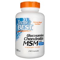 Doctor's Best Glucosamin-Chondroitin-MSM mit OptiMSM - 240 pflanzliche Kapseln