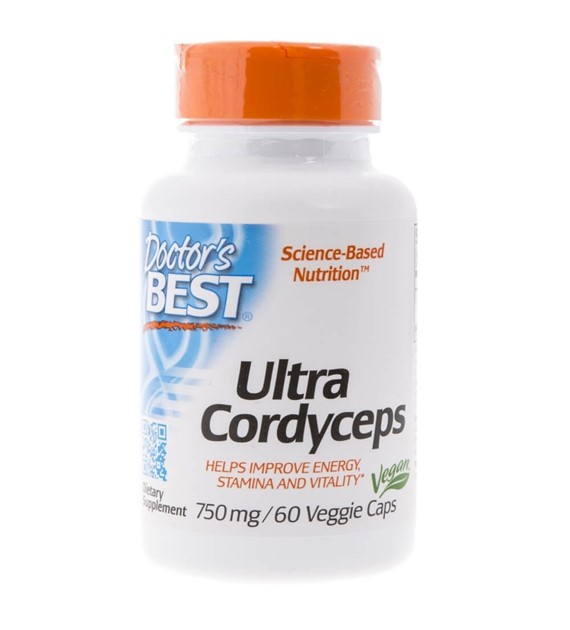 Doctor's Best Ultra Cordyceps 750 mg - 60 pflanzliche Kapseln