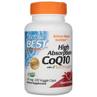 Doctor's Best Vysoce vstřebatelný CoQ10 s bioperinem 100 mg - 120 veg. kapslí
