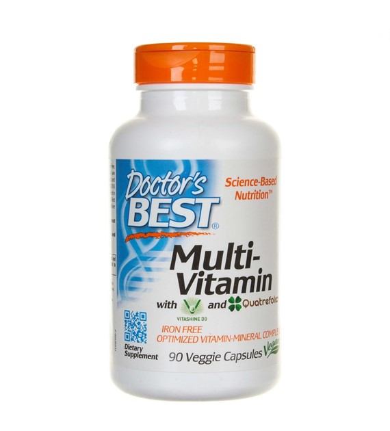 Doctor's Best Multi-Vitamin with Vitashine D3 and Quatrefolic - 90 Veg Capsules