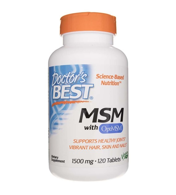 Doctor's Best MSM z OptiMSM 1500 mg - 120 tabletek