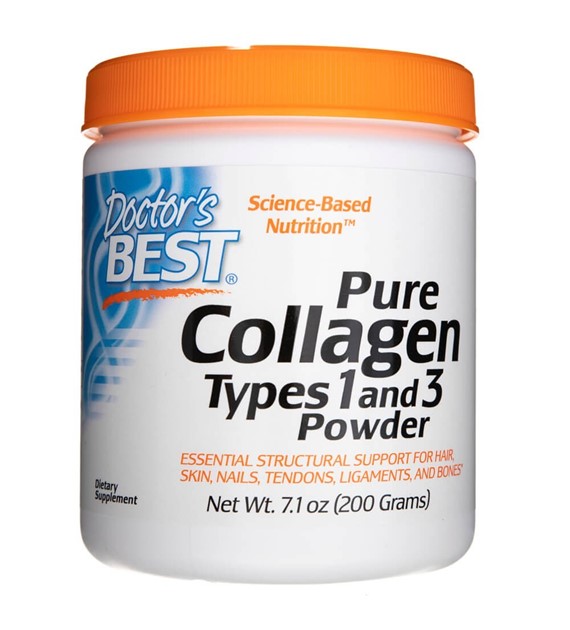 Doctor's Best Čistý kolagen typu 1 a 3 v prášku - 200 g
