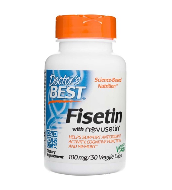 Doctor's Best Fisetin mit Novusetin 100 mg - 30 pflanzliche Kapseln