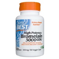 Doctor's Best Bromelaina 3000 GDU 500 mg - 90 kapsułek
