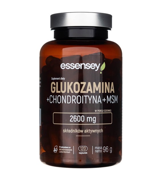 Essensey Glukozamina Chondroityna MSM - 120 kapsułek