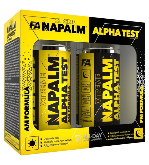 Fitness Authority Napalm Aplha Test AM/PM Formuła - 240 tabletek