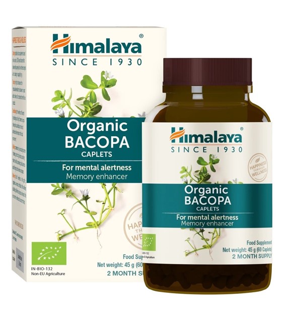 Himalaya Organiczna Bacopa - 60 tabletek