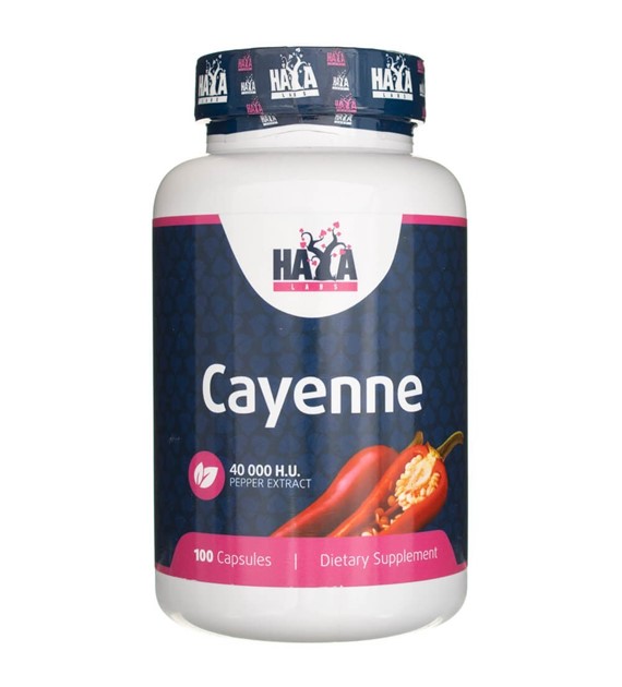 Haya Labs Cayenne Pepper Extract - 100 kapslí