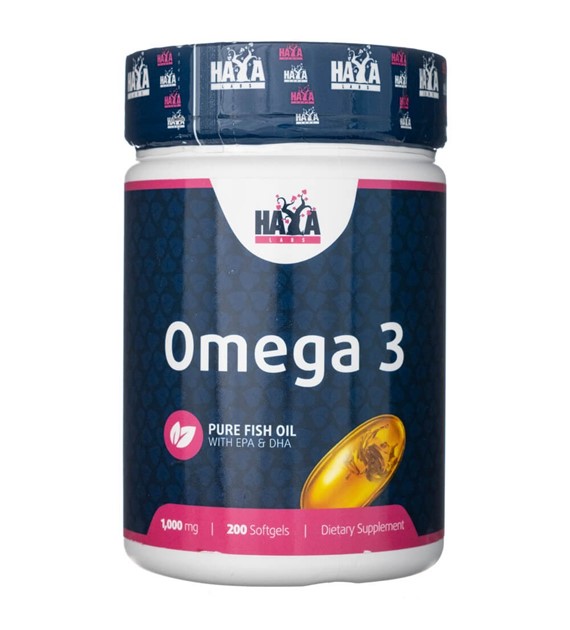 Haya Labs Omega 3 1000 mg - 200 měkkých gelů