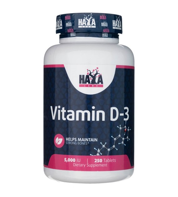 Haya Labs Vitamin D3 5000 IU - 250 Tablets