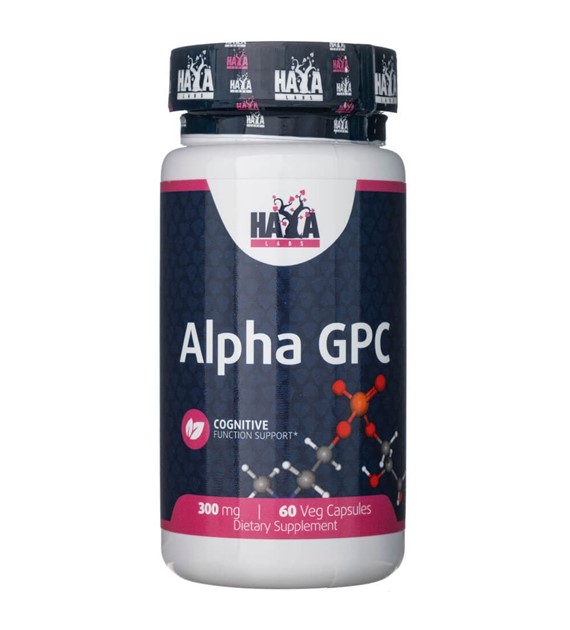 Haya Labs Alpha GPC 300 mg - 60 kapsułek