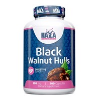 Haya Labs Slupky černých ořechů 500 mg - 100 kapslí