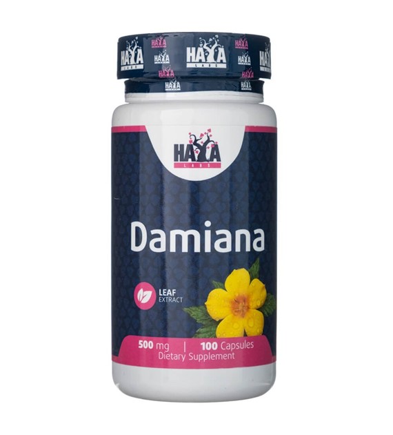 Haya Labs Damiana 500 mg - 100 kapsułek