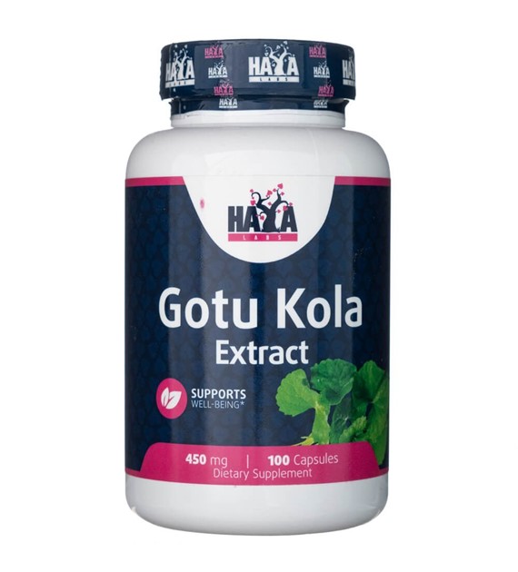 Haya Labs Ekstrakt z Gotu Kola 450 mg - 100 kapsułek