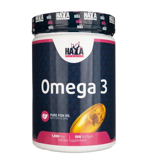 Haya Labs Omega 3 1000 mg - 500 Weichkapseln