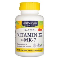 Healthy Origins Vitamin K2 als MK-7 100 mcg - 180 Weichkapseln