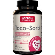 Jarrow Formulas Toco-Sorb, Mixed Tocotrienols and Vitamin E - 60 Softgels