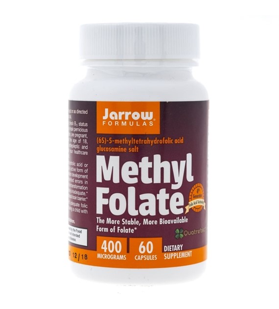 Jarrow Formulas Methylfolat 400 mcg - 60 pflanzliche Kapseln