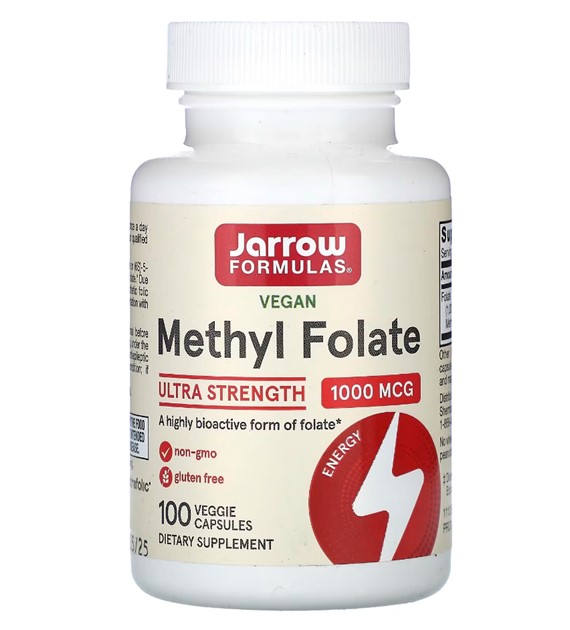 Jarrow Formulas Methylfolat 1000 mcg - 100 pflanzliche Kapseln