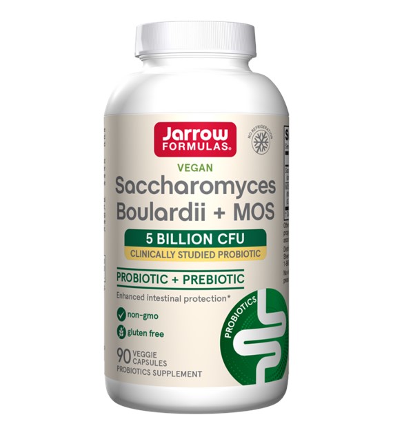 Jarrow Formulas Saccharomyces Boulardii Plus MOS - 90 Veg Capsules