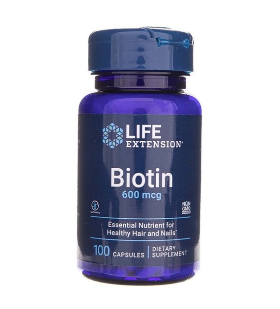 Life Extension Biotin 600 mg - 100 kapslí