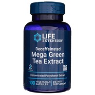 Life Extension Ekstrakt z zielonej herbaty, bezkofeinowy - 100 kapsułek
