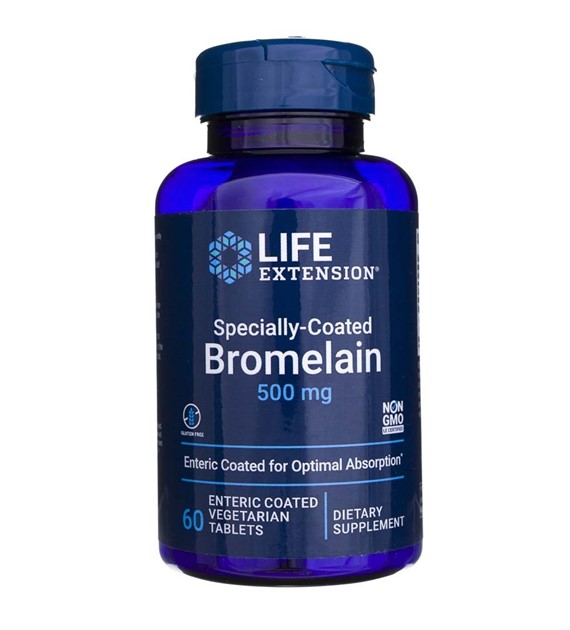 Life Extension Speciálně potažený bromelain 500 mg - 60 tablet
