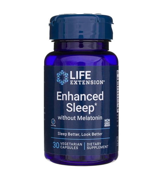 Life Extension Erhöhter Schlaf ohne Melatonin - 30 Kapseln