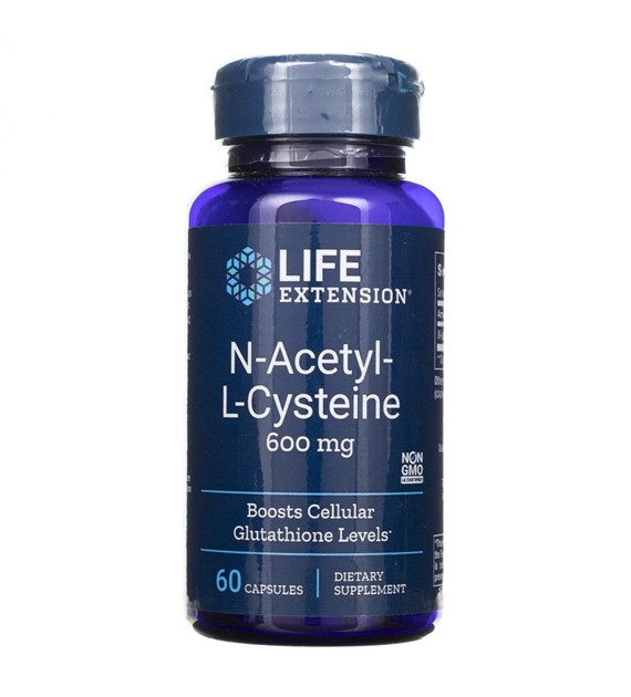 Life Extension N-Acetylo-L-cysteina (NAC) 600 mg - 60 kapsułek