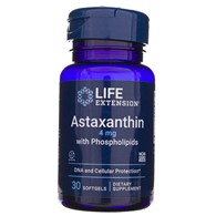 Life Extension Astaxanthin 4 mg mit Phospholipiden - 30 Weichkapseln