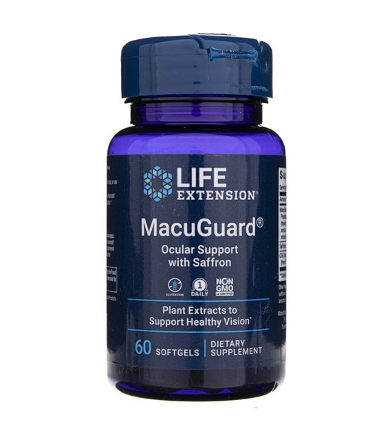 Life Extension MacuGuard® Wsparcie dla Oka z Szafranem - 60 kapsułek