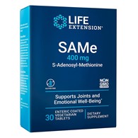 Life Extension SAMe S-adenosyl-methionine 400 mg - 30 Tablets