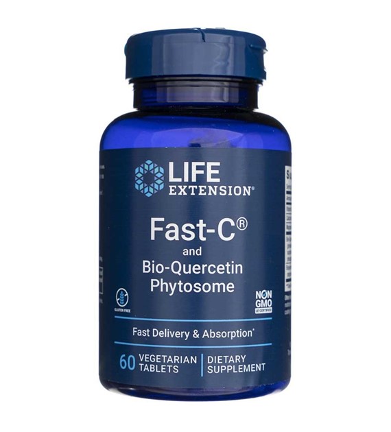 Life Extension Fast-C® und Bio-Quercetin-Phytosom - 60 Tabletten