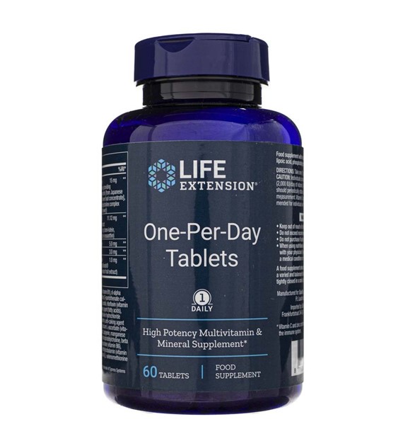 Life Extension Ein-Tages-Tabletten (Multivitamin) - 60 Tabletten