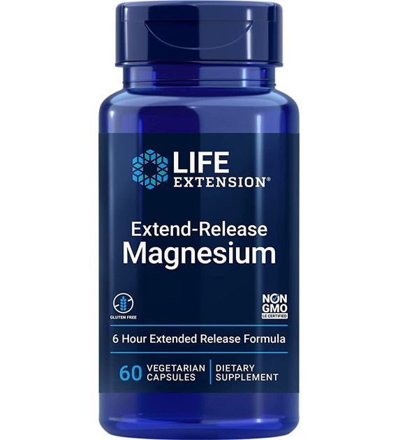 Life Extension Magnez o przedłużonym uwalnianiu 250 mg - 60 kapsułek