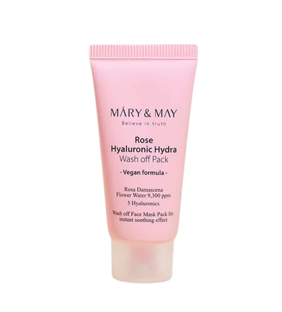 Mary&May Maska glinkowa nawilżająca Rose Hyaluronic Hydra - 30 g