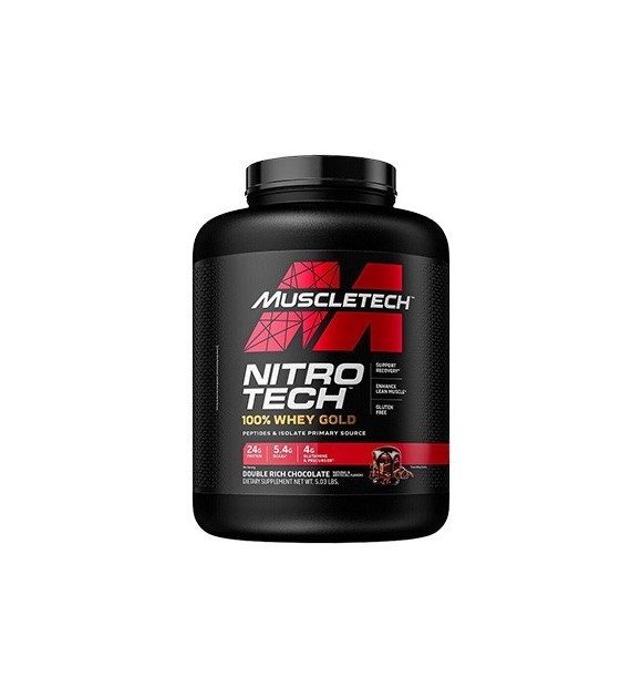 MuscleTech Nitro Tech Białko 100 % whey gold o smaku potrójna czekolada - 2270 g