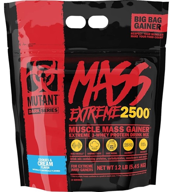 PVL Mutant Mass Extreme 2500 Gainer, ciastko z kremem - 5450 g