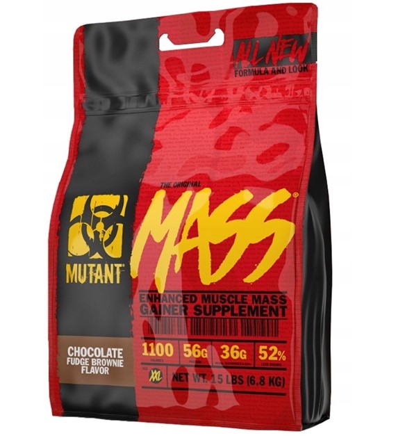 PVL Mutant Mass Gainer, czekoladowe brownie krówkowe - 6800 g