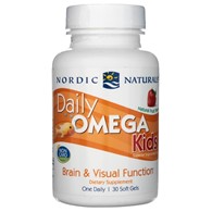 Nordic Naturals Daily Omega Kids Natural Fruit - 30 měkkých gelů