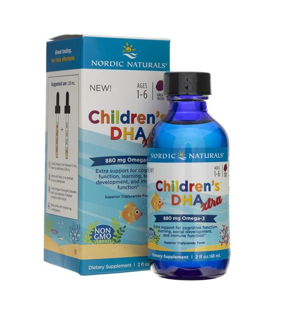 Nordic Naturals Children's DHA Xtra, berry flavour - 60 ml