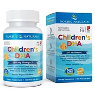 Nordic Naturals, Children's DHA, 250 mg Omega-3, Strawberry, 180 mini softgels.