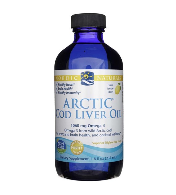 Nordic Naturals Olej z wątroby dorsza arktycznego cytrynowy - 237 ml