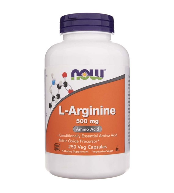 Now Foods L-Arginine 500 mg - 250 veg. kapslí