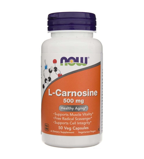 Now Foods L-Carnosin 500 mg - 50 vegetarische Kapseln